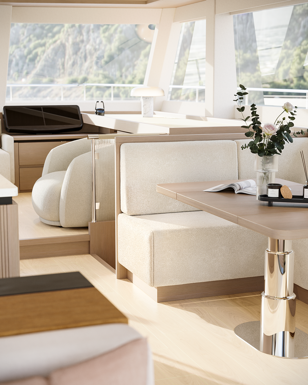 BAZ Yacht Design, ILIAD 53F Offgrid Hybrid’in İç Mekânlarını Tamamladı