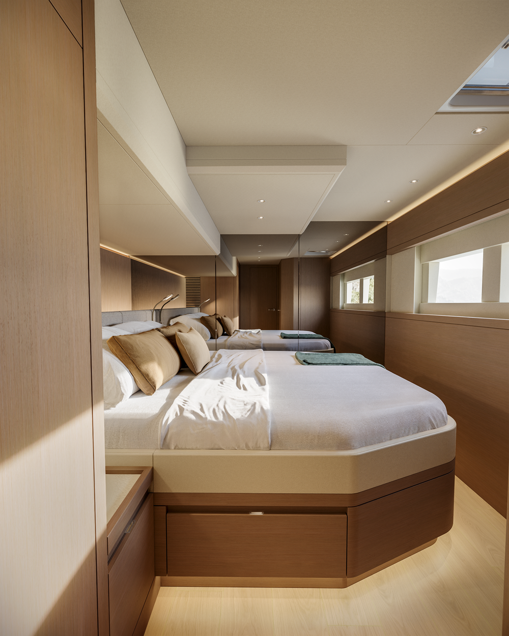 BAZ Yacht Design, ILIAD 53F Offgrid Hybrid’in İç Mekânlarını Tamamladı